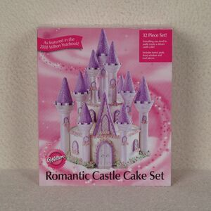Wilton Romantic Castle Cake Set 32 Pieces Medieval Fortress Candy Castle 301-910